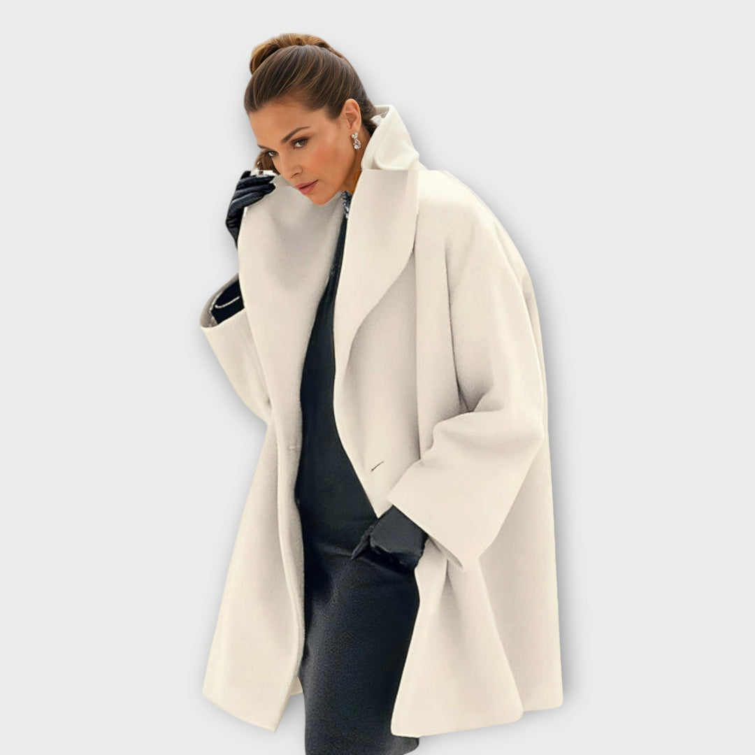 Womens Oversized Wrap Coat Relaxed Fit