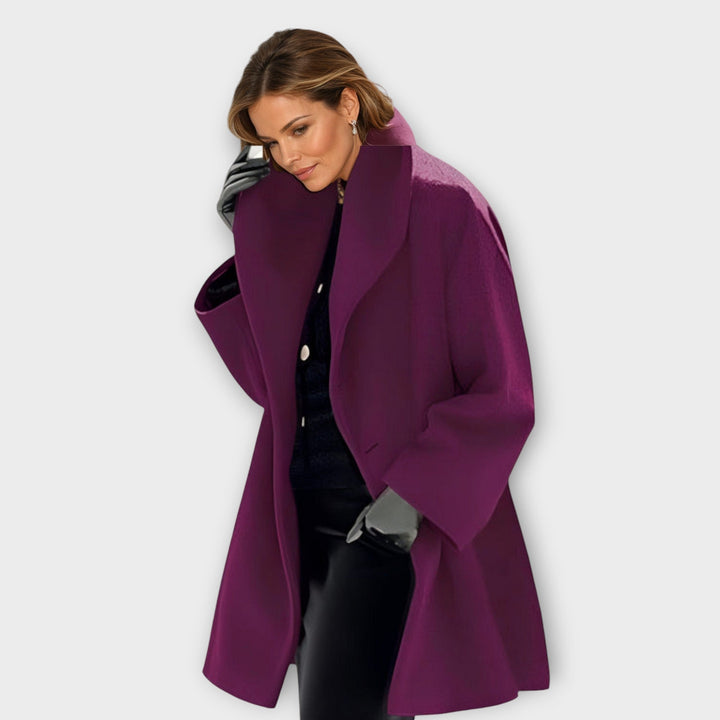 Womens Oversized Wrap Coat Relaxed Fit
