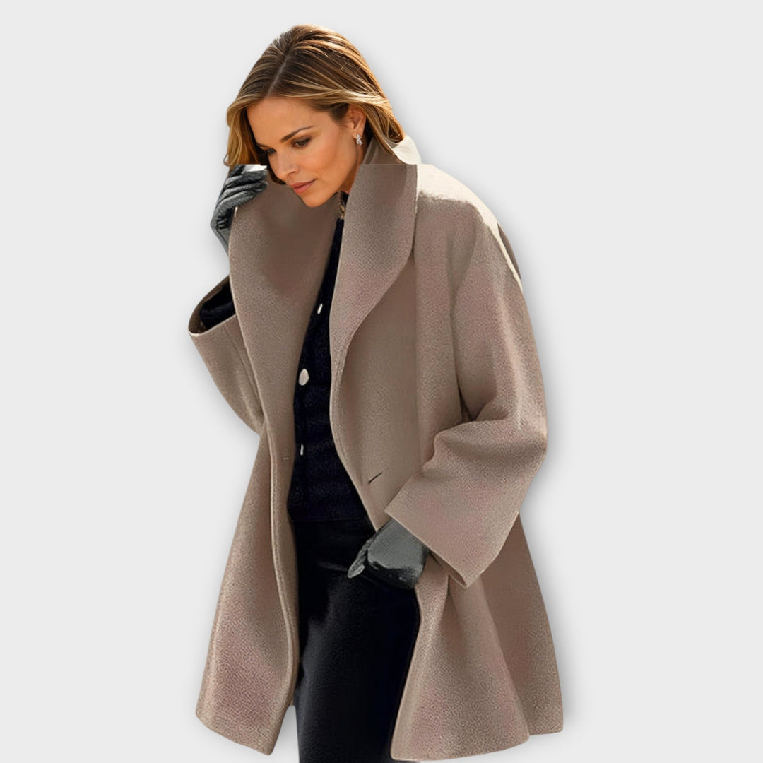 Womens Oversized Wrap Coat Relaxed Fit