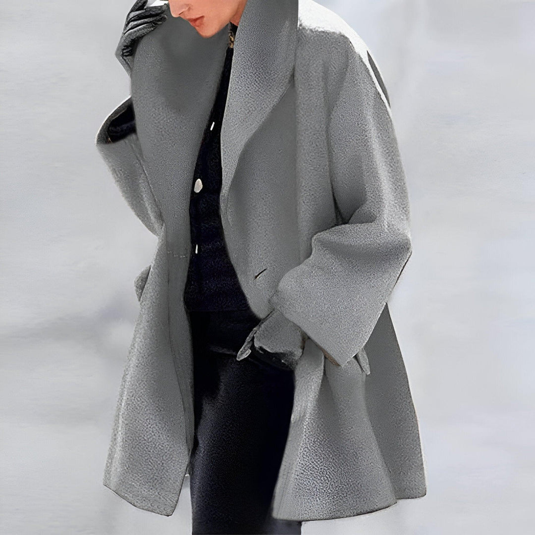 Womens Wool Coat Elegant Fit Warm Winter Style