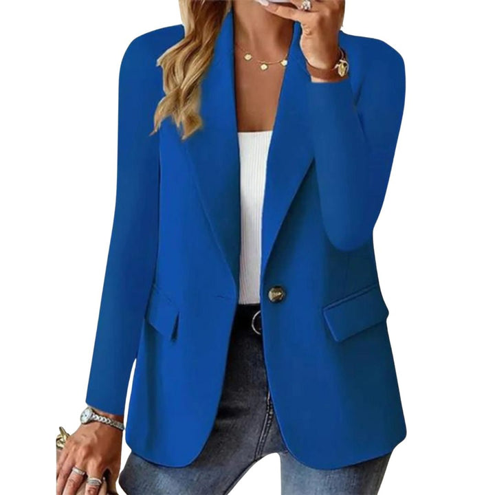 Womens Long Blazer Jacket Relaxed Fit