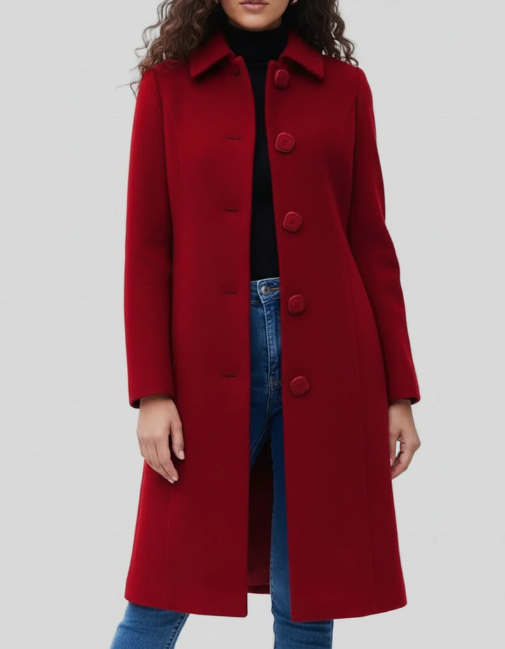 Womens Long Waterproof Trench Coat Classic Fit