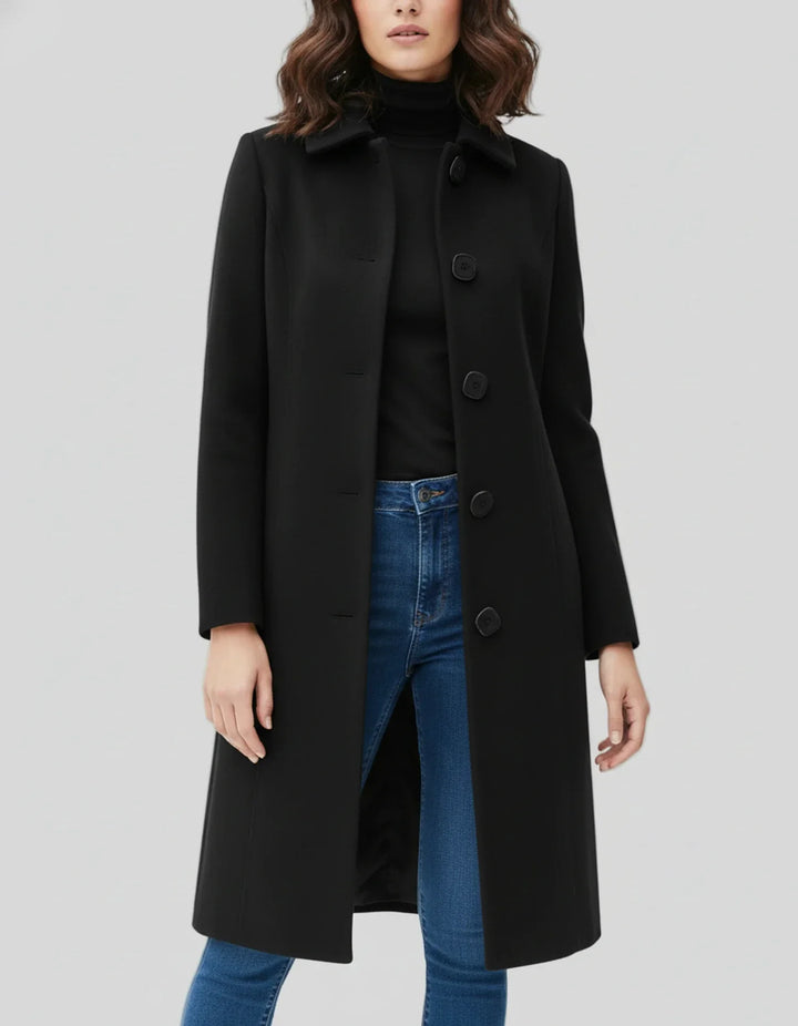 Womens Long Waterproof Trench Coat Classic Fit - BritishMode