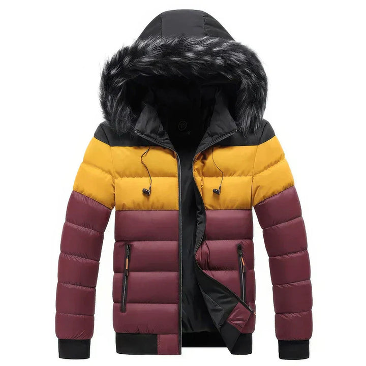 Mens Winter Parka Coat with Fur Collar - BritishMode
