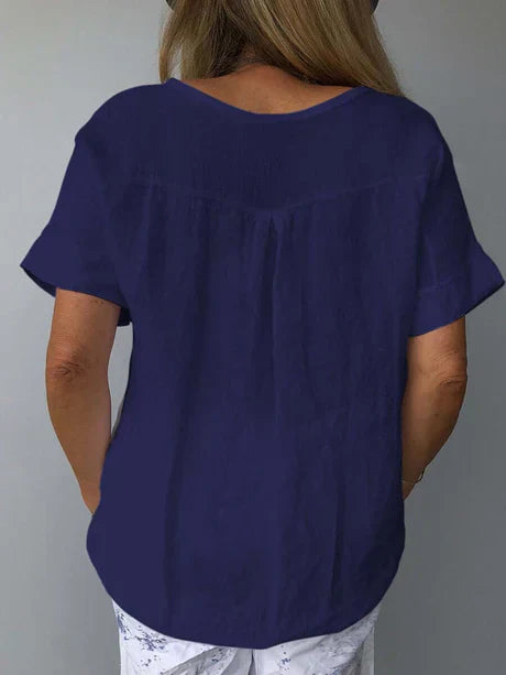 Womens V-Neck T-Shirt Comfortable Relaxed Fit