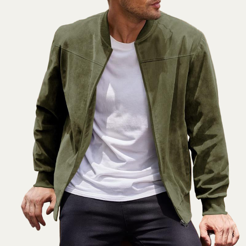 Mens Bomber Jacket Classic Relaxed Fit