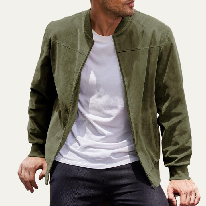 Mens Bomber Jacket Classic Relaxed Fit