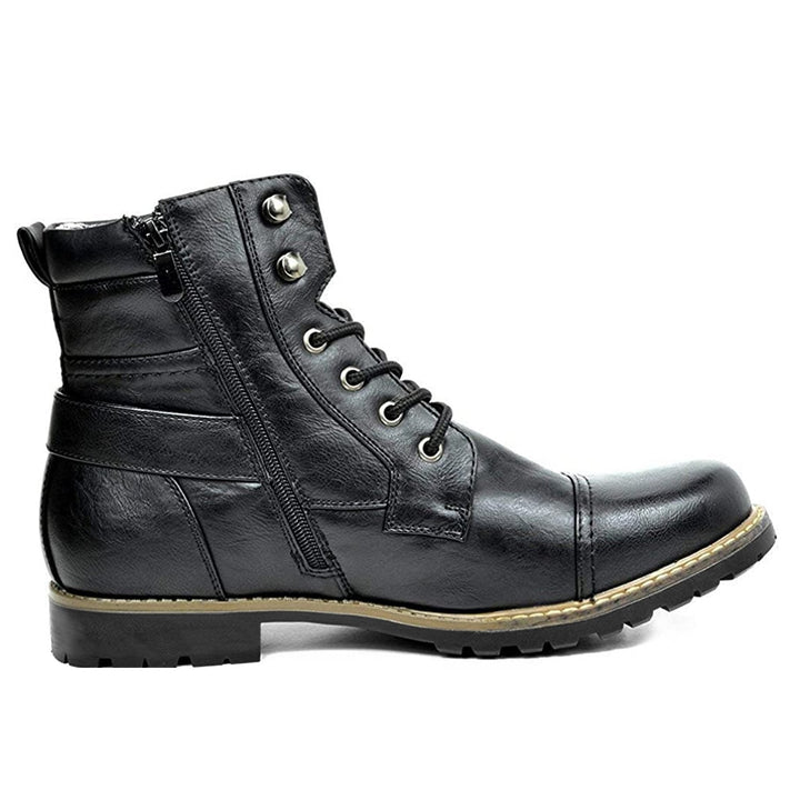 Mens Combat Boots Lace-Up Military Style