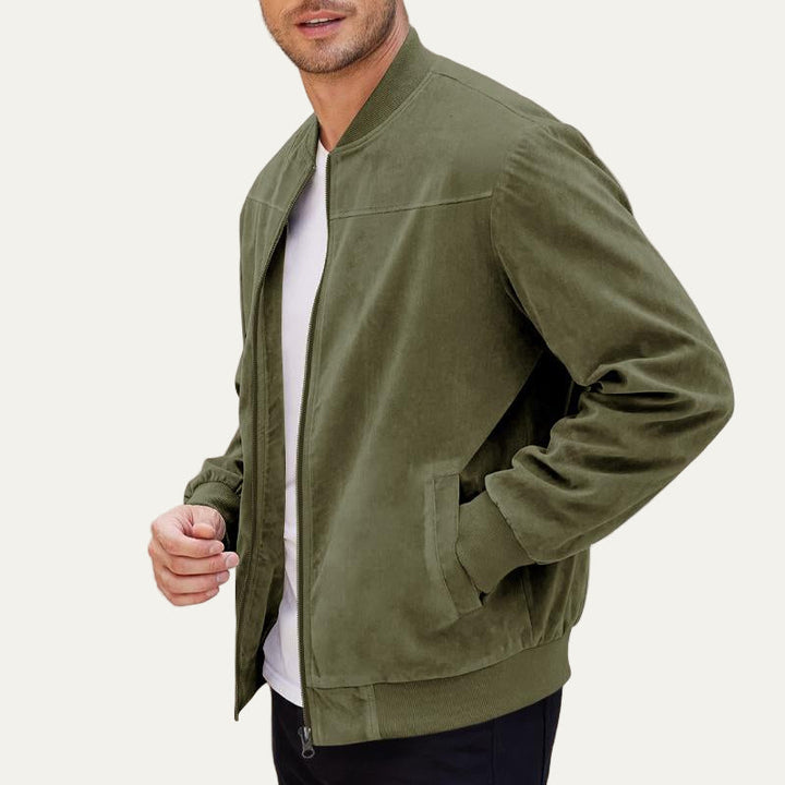 Mens Bomber Jacket Classic Relaxed Fit