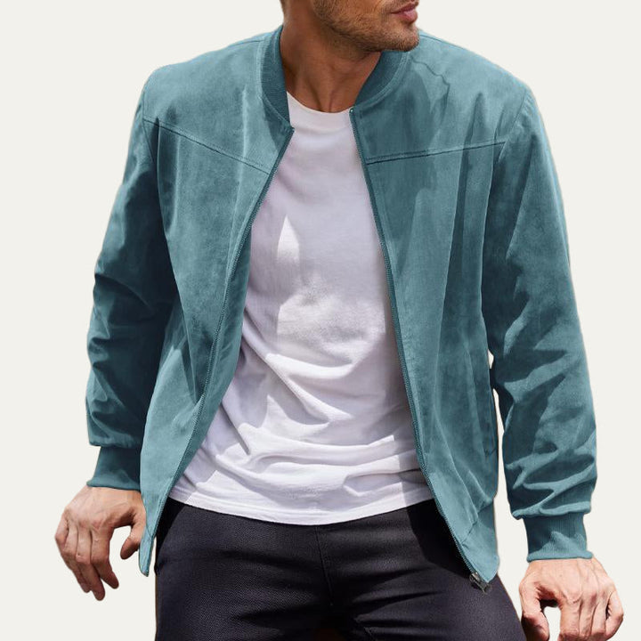 Mens Bomber Jacket Classic Relaxed Fit