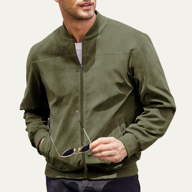 Mens Bomber Jacket Classic Relaxed Fit