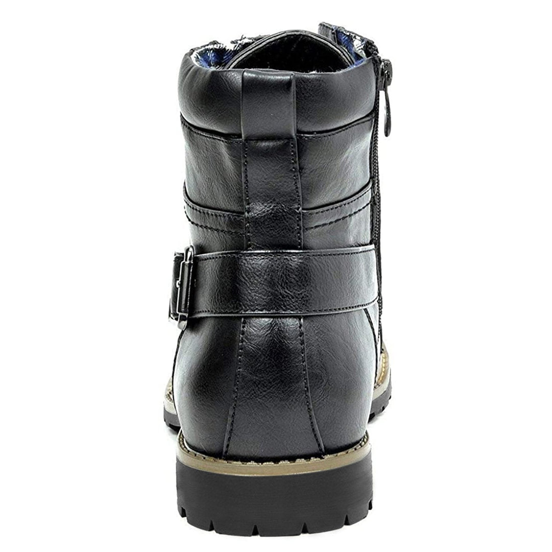 Mens Combat Boots Lace-Up Military Style