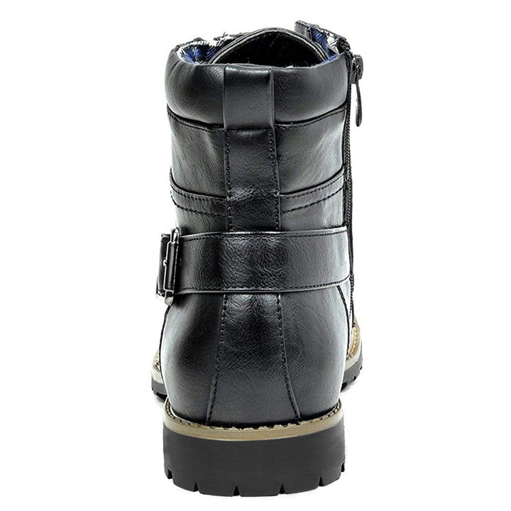 Mens Combat Boots Lace-Up Military Style