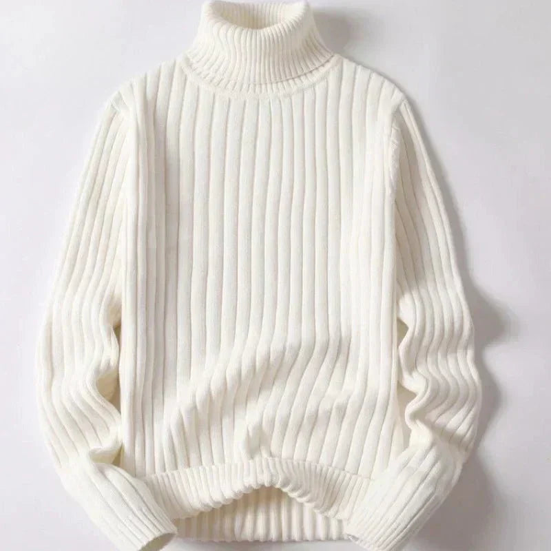 Mens Sweater High Neck Relaxed Fit