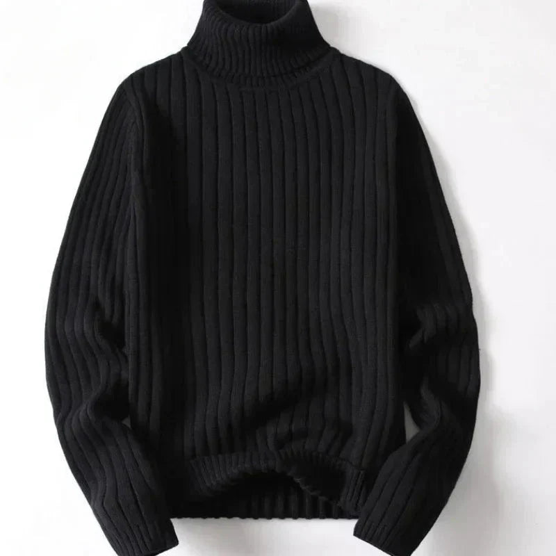 Mens Sweater High Neck Relaxed Fit