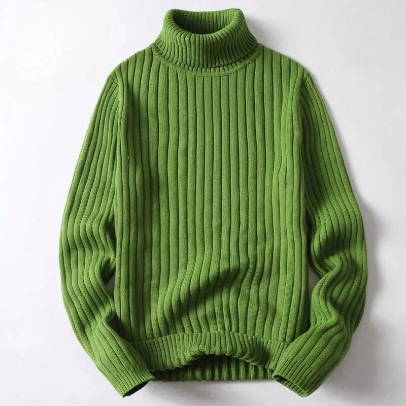 Mens Sweater High Neck Relaxed Fit