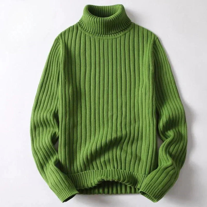 Mens Sweater High Neck Relaxed Fit