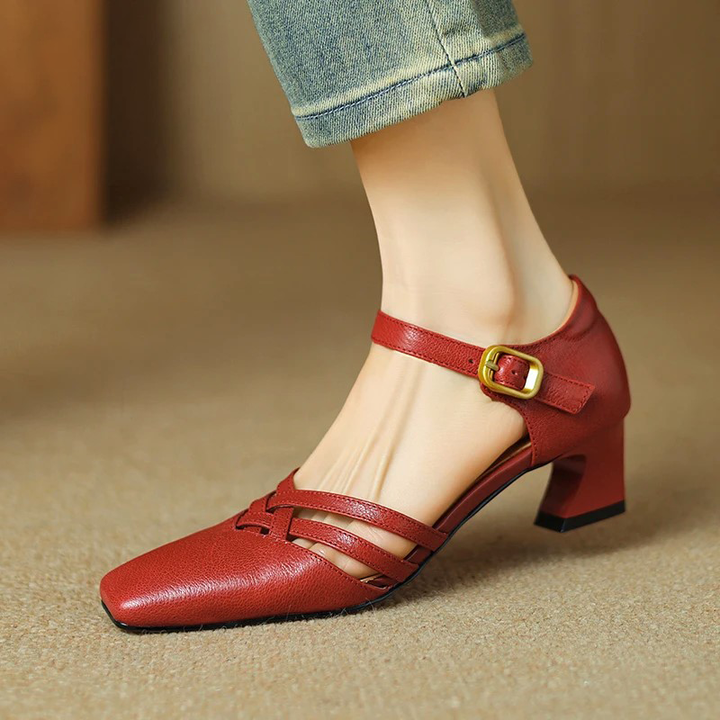 Womens Heels Genuine Leather Classic Fit