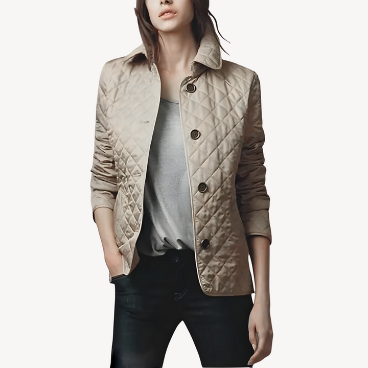 Womens Quilted Jacket Lightweight Relaxed Fit