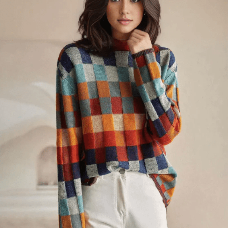 Womens Winter Sweater Cozy Knit Pullover - BritishMode