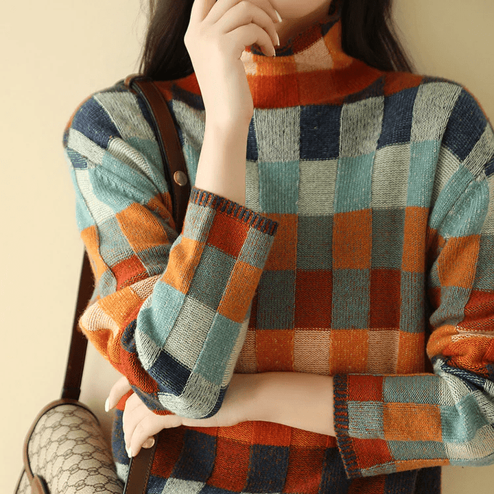 Womens Winter Sweater Cozy Knit Pullover