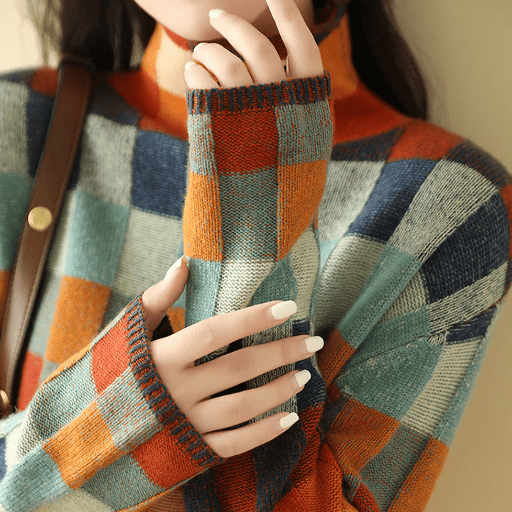 Womens Winter Sweater Cozy Knit Pullover