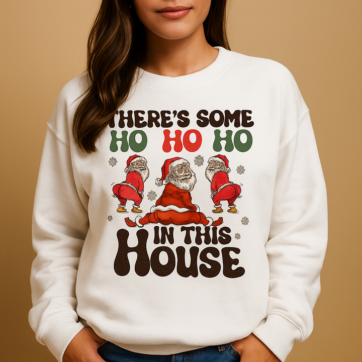 Womens Festive Pattern Knit Sweater Regular Fit