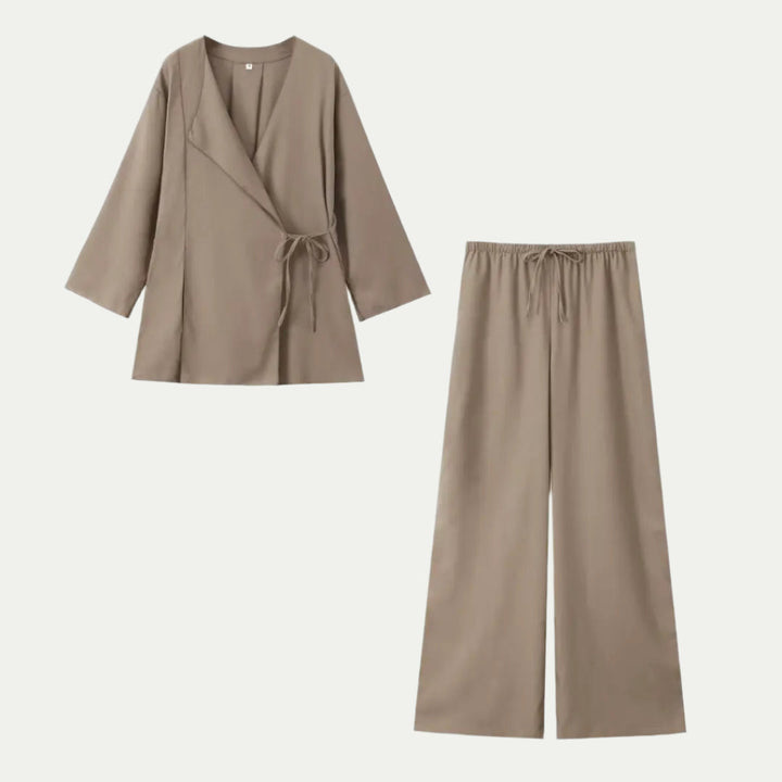 Womens Pajama Set Cotton Relaxed Fit