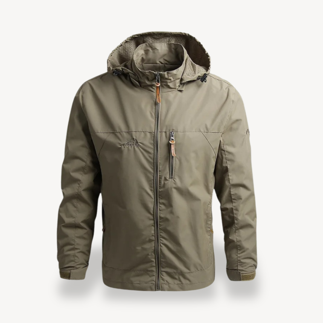 Mens Waterproof Raincoat Jacket with Hood
