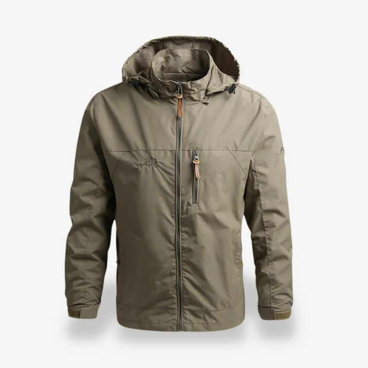 Mens Waterproof Raincoat Jacket with Hood