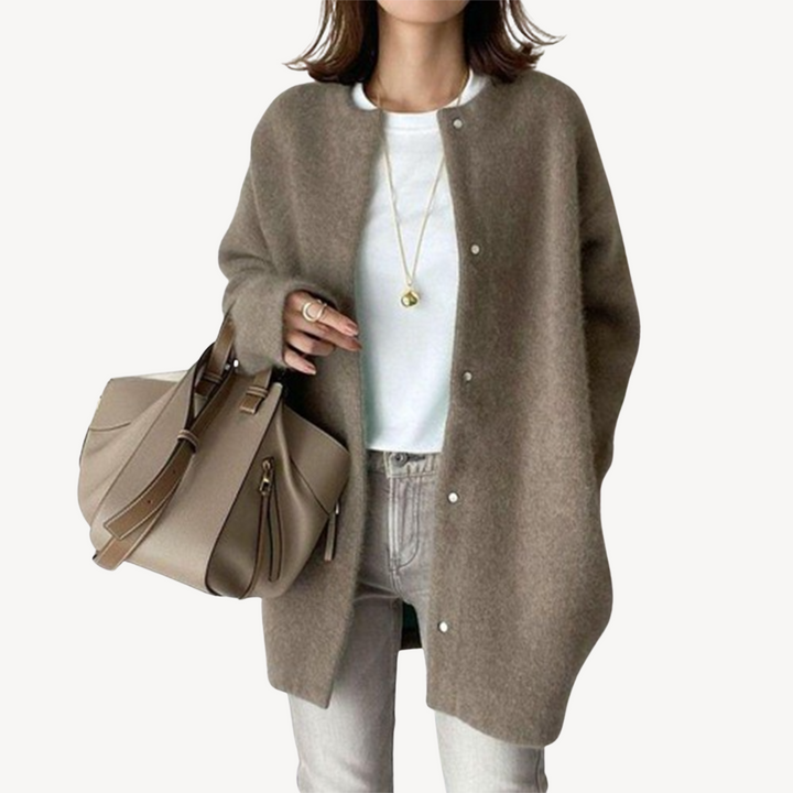 Womens Cardigan with Buttons Classic Fit