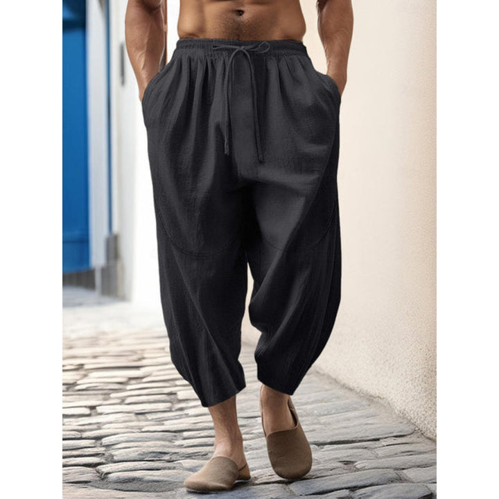 Mens Casual Pants Breathable Summer Fit