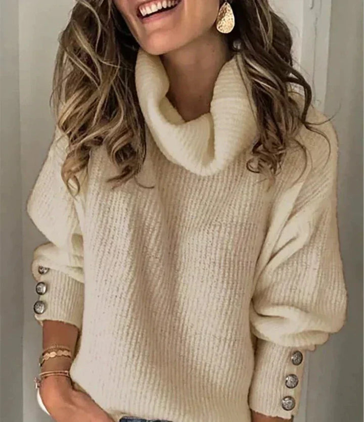Womens Lightweight Turtleneck Sweater Slim Fit - BritishMode