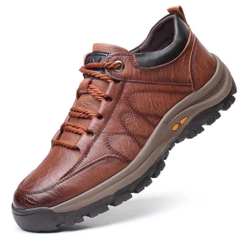 Mens Orthopedic Leather Shoes Handmade - BritishMode