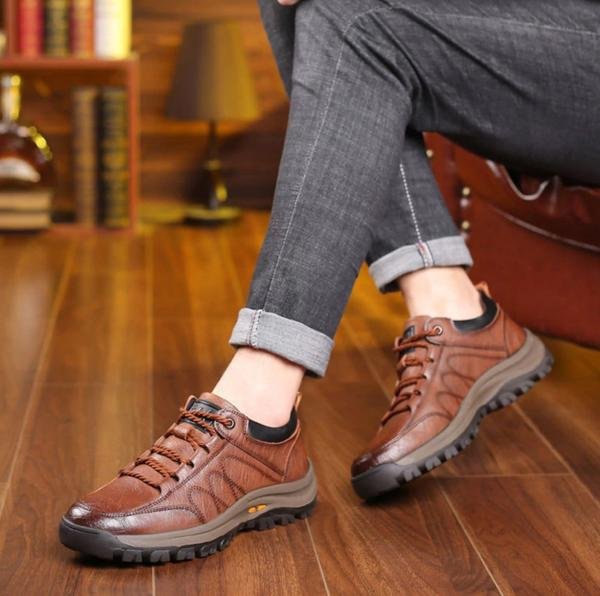 Mens Orthopedic Leather Shoes Handmade