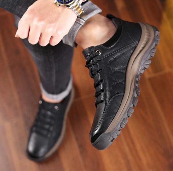 Mens Orthopedic Leather Shoes Handmade