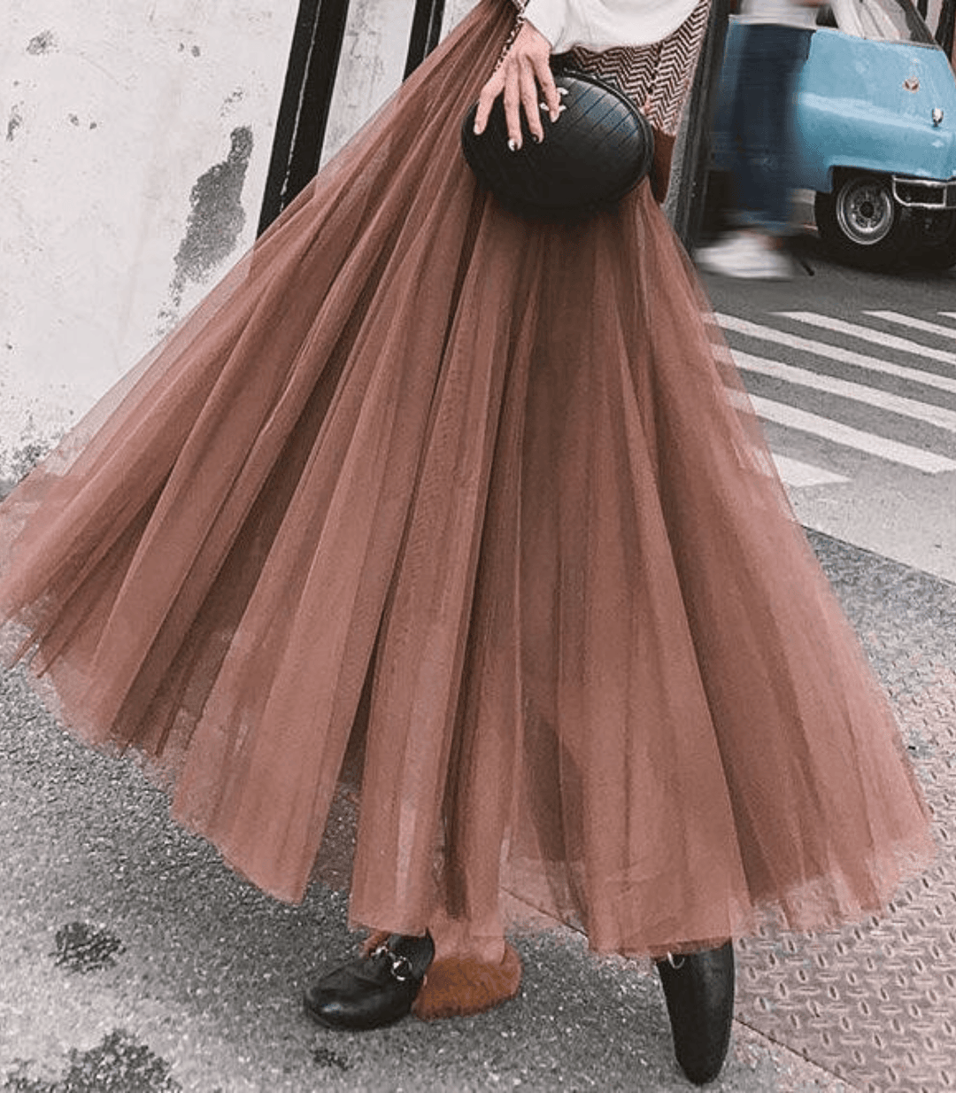 Womens Ankle-Length Skirt High Waist Fit - BritishMode