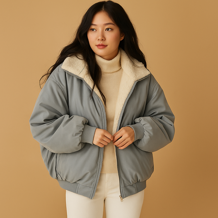 Womens Parka Jacket with Hood Cozy Fit - BritishMode