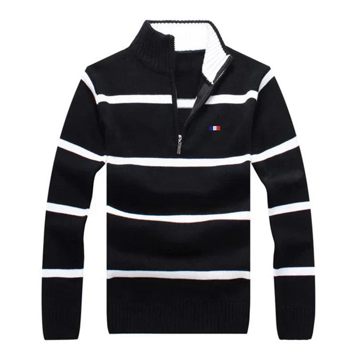 Mens Collared Jumper Knit Fit