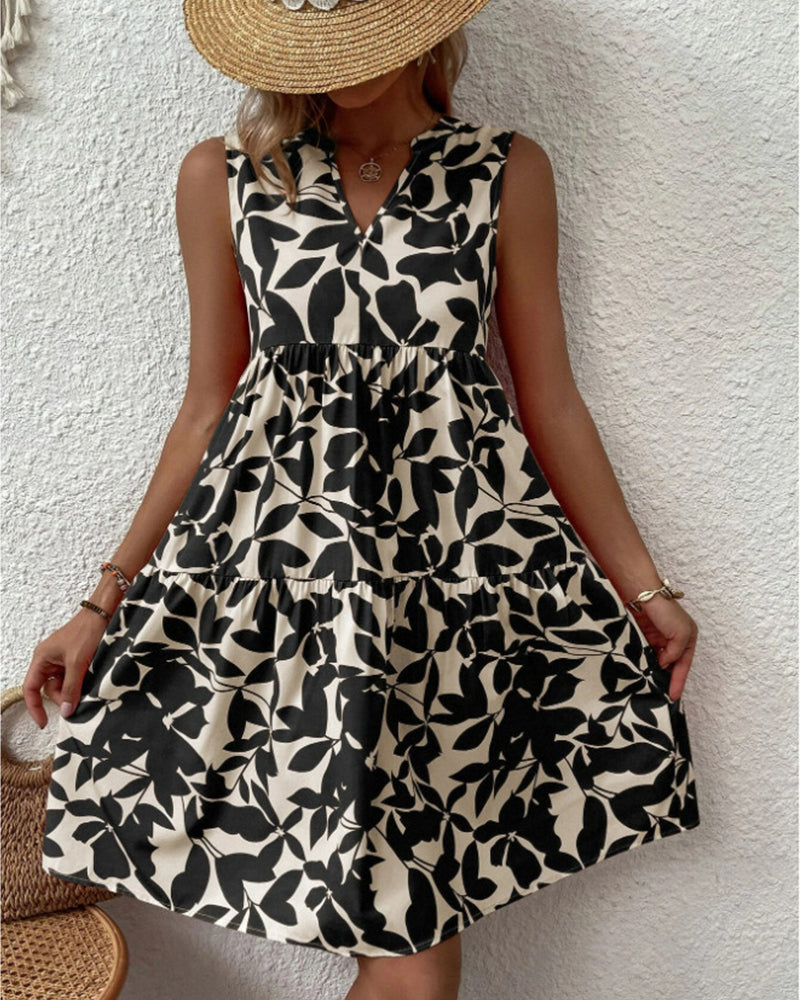 Womens Sundress Lightweight Summer Floral Pattern - BritishMode