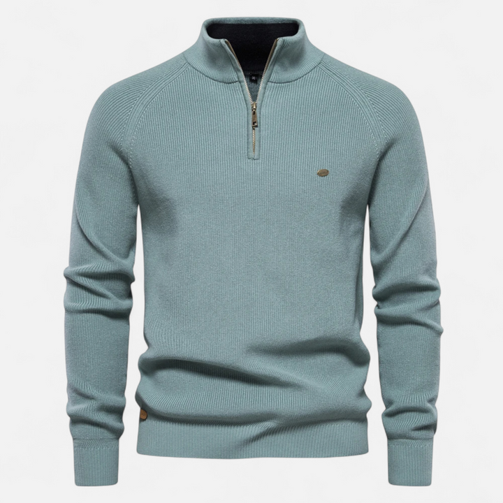 Mens Knit Sweater Crew Neck Cozy Fit