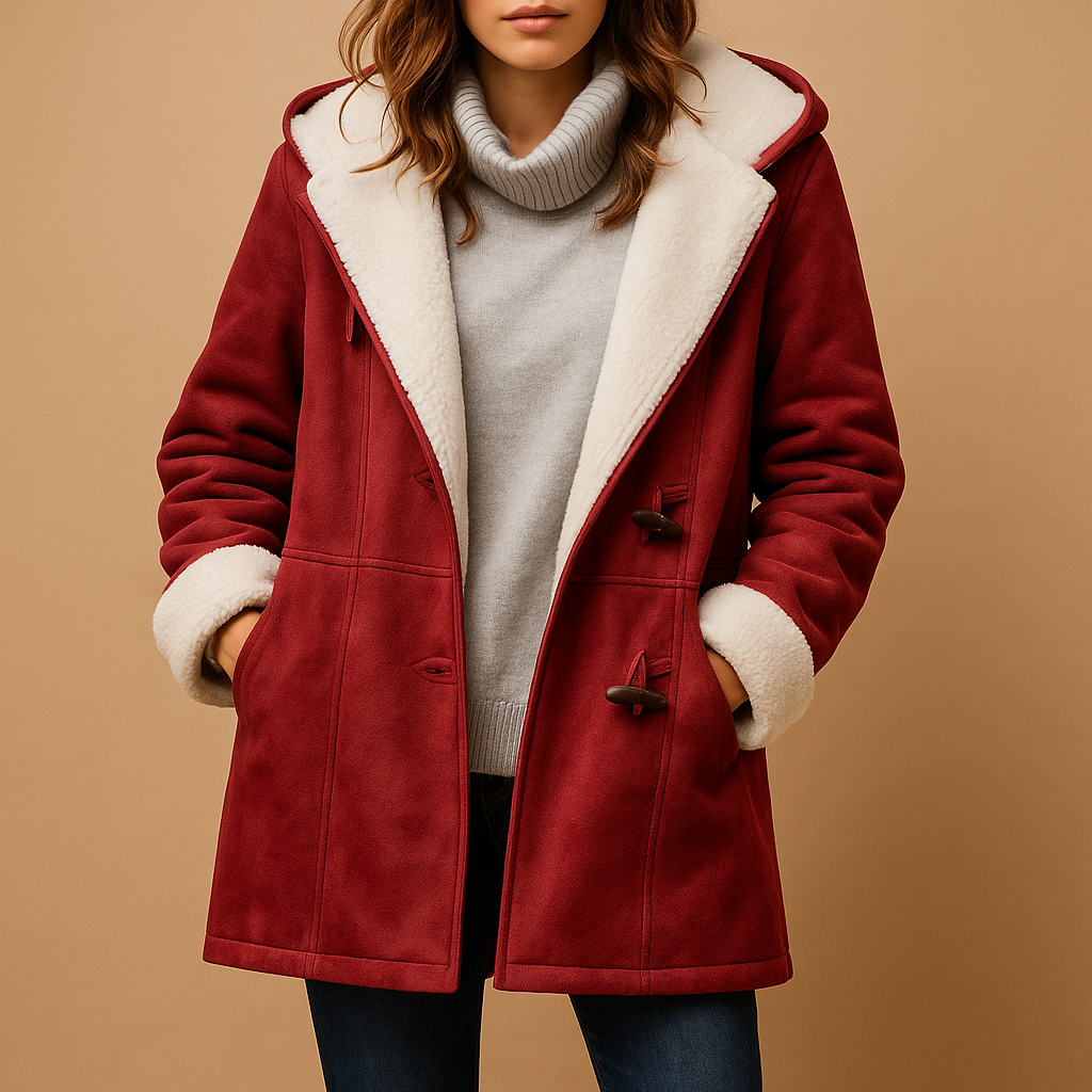 Womens Parka Coat with Faux Fur Lining Cozy Fit - BritishMode