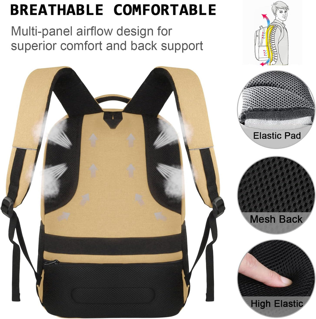 Unisex Slim Laptop Backpack Anti-Theft USB Charging Port