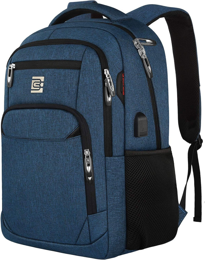 Unisex Slim Laptop Backpack Anti-Theft USB Charging Port
