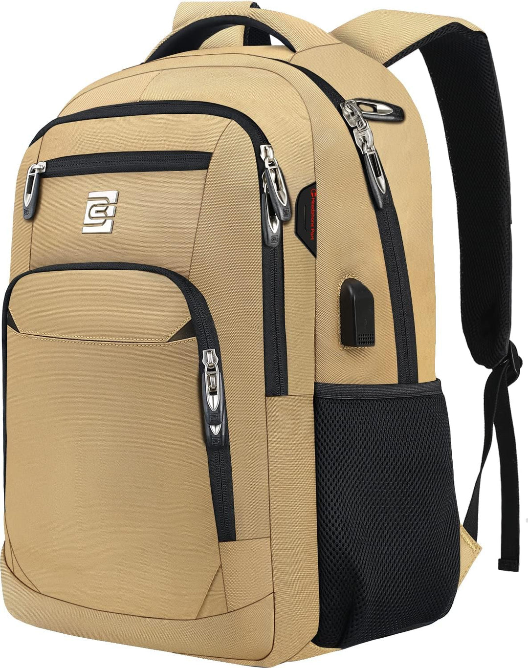 Unisex Slim Laptop Backpack Anti-Theft USB Charging Port - BritishMode