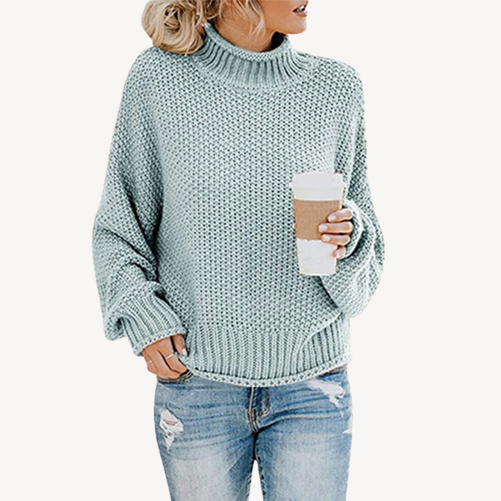 Womens Knit Pullover Sweater Relaxed Fit