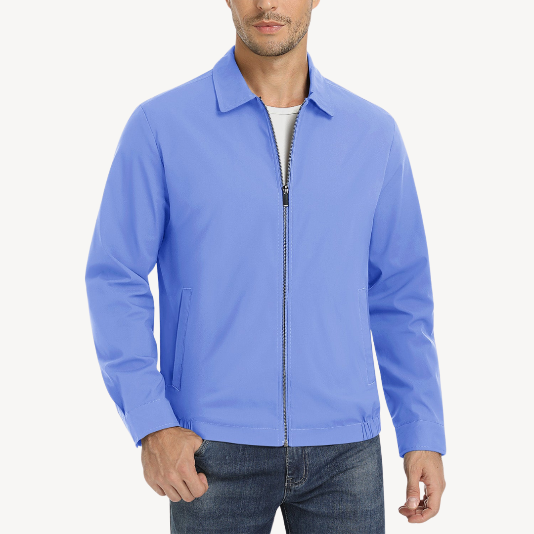 Mens Bomber Jacket Full Zip with Pockets