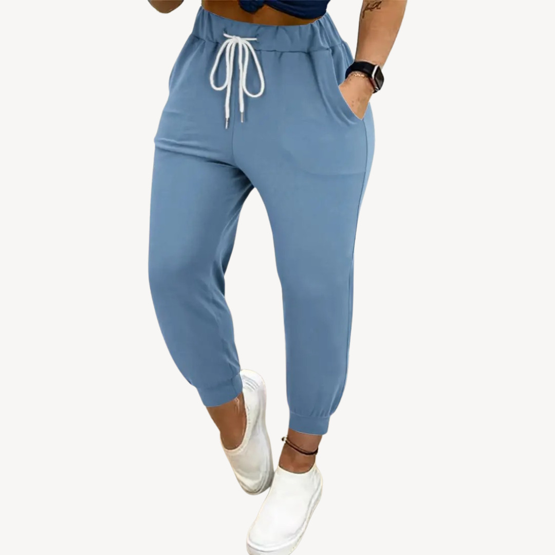 Womens Jogger Pants Elastic Waist Relaxed Fit