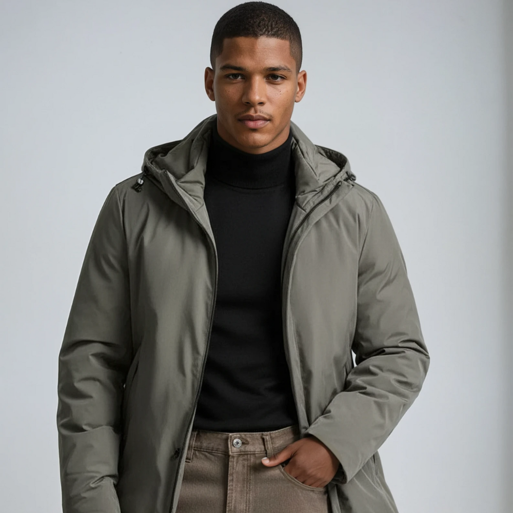 Mens Coat Water-Repellent Windproof Outerwear - BritishMode