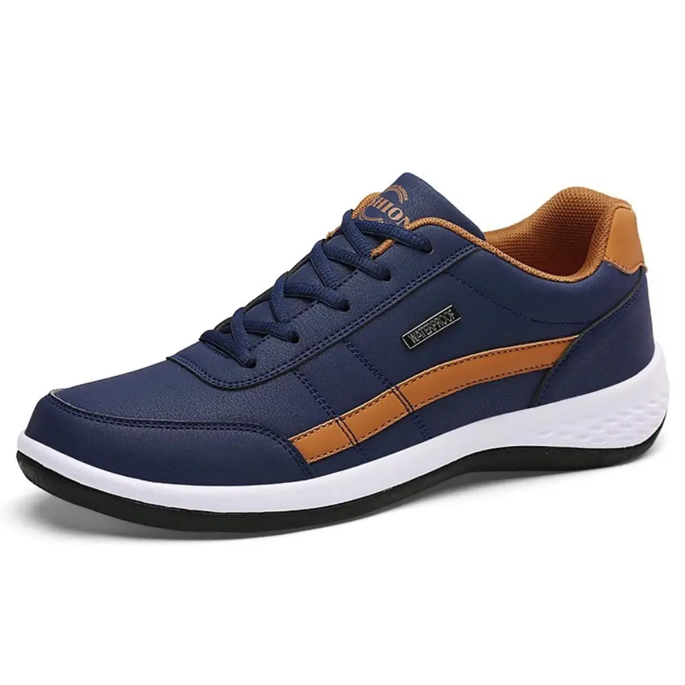 Mens Orthopedic Leather Sneakers Supportive Breathable
